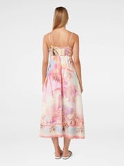 Forever New Joanne Midi Dress with A Touch Of Linen - Bild 2 von 4