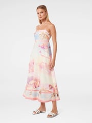 Forever New Joanne Midi Dress with A Touch Of Linen - Bild 4 von 4