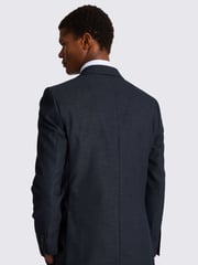 MOSS Blue Tailored Fit Slub Jacket - Image 2 of 4