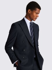 MOSS Blue Tailored Fit Slub Jacket - Image 3 of 4