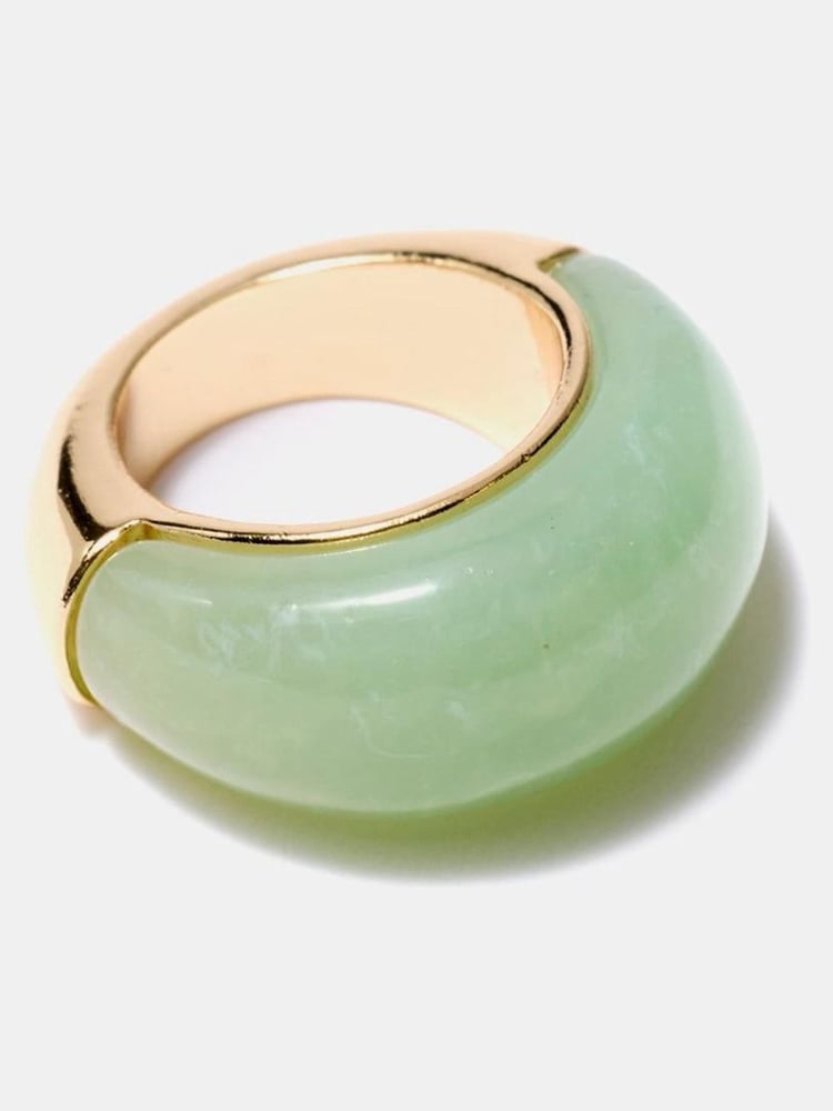 Mint Velvet Green Statement Ring - Image 1 of 3