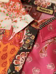Superdry Pink Patchwork Mini Shirt Dress - Image 8 of 8